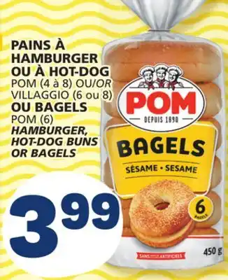 Marché Bonichoix POM HAMBURGER, HOT-DOG BUNS OR BAGELS offer