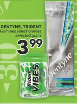 Brunet DENTYNE, TRIDENT Gommes sélectionnées offer