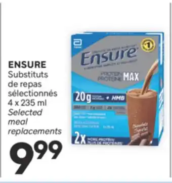 Brunet ENSURE Substituts de repas sélectionnés offer