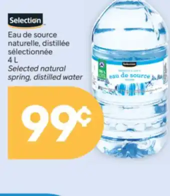 Brunet SELECTION Eau de source naturelle, distillée sélectionnée offer