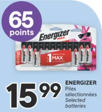 Brunet ENERGIZER Piles sélectionnées offer