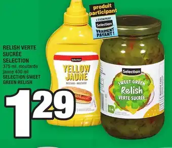 Super C RELISH VERTE SUCRÉE SELECTION | SELECTION SWEET GREEN RELISH offer