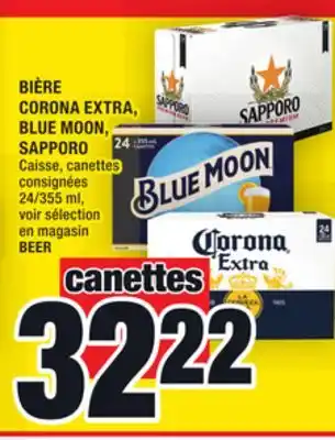 Super C BIÈRE CORONA EXTRA, BLUE MOON, SAPPORO | BEER offer