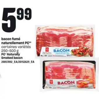 Provigo BACON FUMÉ NATURELLEMENT PC, 250-500 g offer