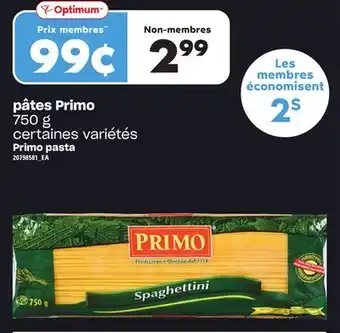 Provigo PÂTES PRIMO, 750 g offer