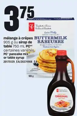 Provigo MÉLANGE À CRÊPES 905 G OU SIROP DE TABLE 750 ML PC offer