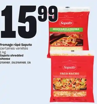 Provigo FROMAGE RÂPÉ SAPUTO, 1 kg offer