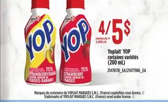 Provigo YOPLAIT YOP , (200 mL) offer