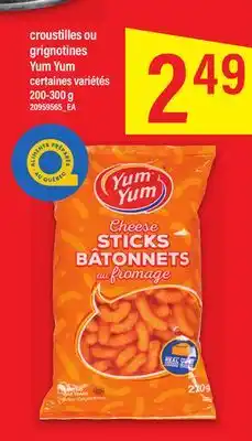 Maxi CROUSTILLES OU GRIGNOTINES YUM YUM 200-300 g offer