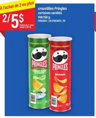 Maxi CROUSTILLES PRINGLES offer