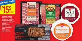 Maxi charcuteries tranchées PC SplendidoMD 100 g, craquelins PC Collection noire 150 g, brie double crème ou camembert PC 165-200 offer