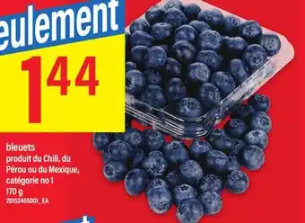 Maxi BLEUETS PRODUIT DU CHILI, DU PÉROU OU DU MEXIQUE, CATÉGORIE NO 1 offer
