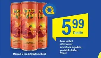 Maxi Cœur vaillant, cidre fermier aromatisé à la gadelle offer