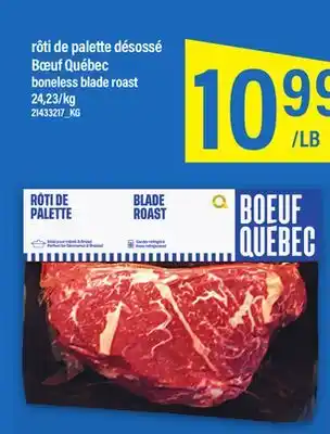 Maxi RÔTI DE PALETTE DÉSOSSÉ BŒUF QUÉBEC offer