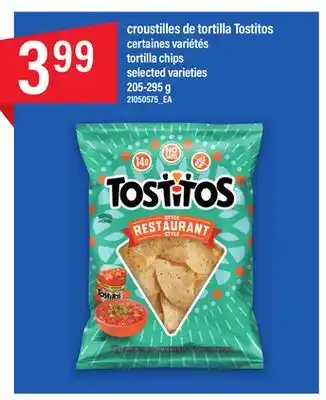 Maxi CROUSTILLES DE TORTILLA TOSTITOS, 205-295 g offer