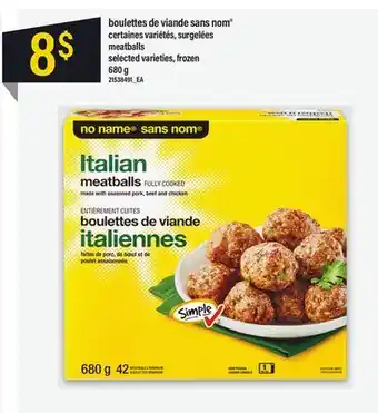 Maxi BOULETTES DE VIANDE SANS NOM 680 G offer