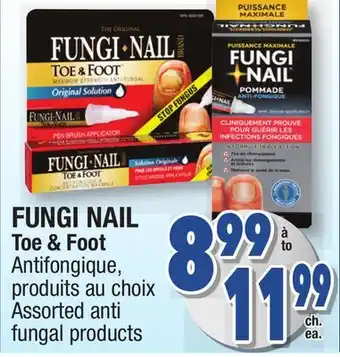 Jean Coutu FUNGI NAIL Toe & Foot Assorted anti fungal products offer