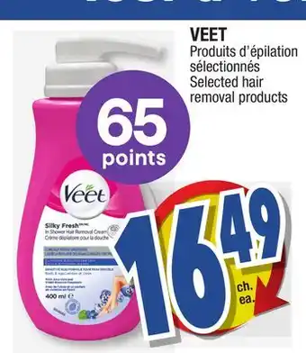 Jean Coutu VEET Selected hair removal products offer