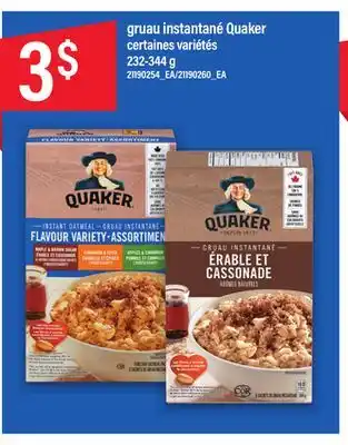 Maxi Quaker gruau instantané offer