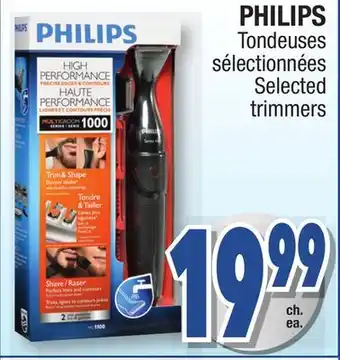 Jean Coutu PHILIPS Selected trimmers offer