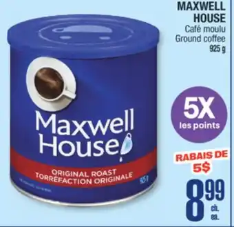 Jean Coutu MAXWELL HOUSE Ground coffee offer