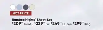 Dormez Vous Bamboo Nights Sheet Set offer