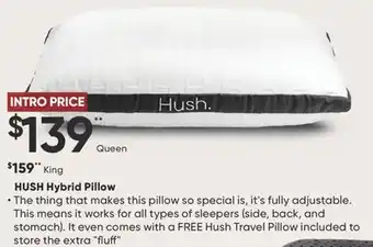Dormez Vous HUSH Hybrid Pillow offer
