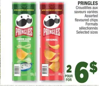 Jean Coutu PRINGLES Assorted flavoured chips Formats offer