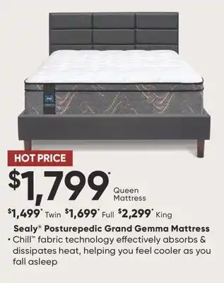 Dormez Vous Sealy Posturepedic Grand gemma Mattress offer