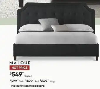Dormez Vous Malouf Milan Headboard offer