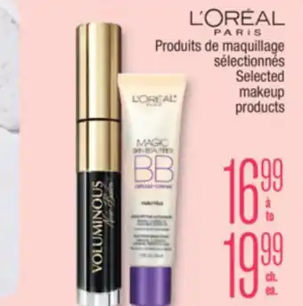 Jean Coutu L'ORÉAL PARIS Selected makeup products offer