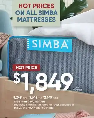 Dormez Vous The Simba 1500 Mattress offer