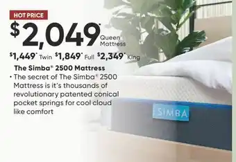 Dormez Vous The Simba 2500 Mattress offer