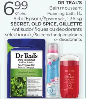 Proxim DR TEAL'S, SECRET, OLD SPICE, GILLETTE offer