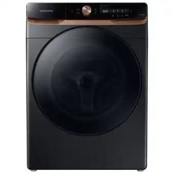 Best Buy Samsung 5.3 Cu. Ft. High Efficiency Front Load Steam Washer (WF46BG6500AVUS) - Black Stainless Steel offer