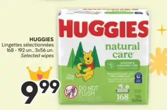 Brunet HUGGIES Lingettes sélectionnées offer