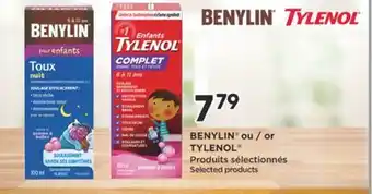 Brunet BENYLIN ou TYLENOL Produits sélectionnés offer