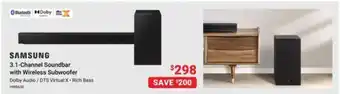 Visions Electronics SAMSUNG 3.1-Channel Soundbar with Wireless Subwoofer offer