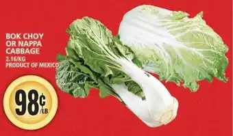 Food Basics BOK CHOY OR NAPPA CABBAGE offer