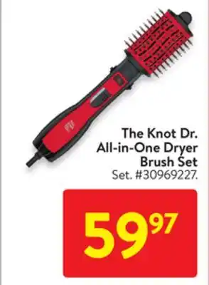 Walmart The Knot Dr. All-in-One Dryer Brush Set offer