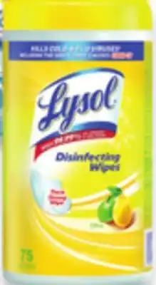 Walmart Lysol Disinfectant Wipes offer