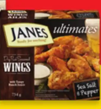 Walmart Janes Ultimates Chicken Wings or Bites offer
