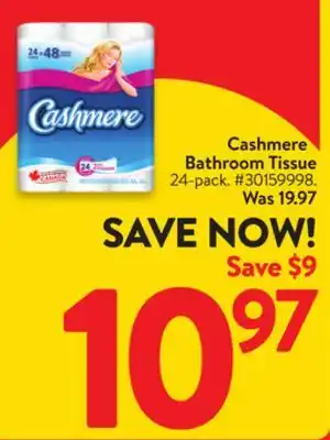 Walmart Cashmere Bathroom Tissue offer