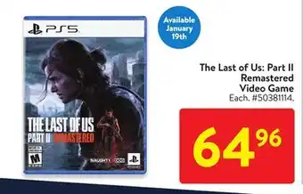 Walmart The Last of Us: Part II Remastered Video Game offer