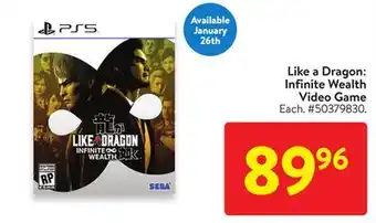 Walmart Like a Dragon: Infinite Wealth Video Game offer