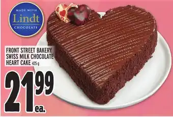 Metro FRONT STREET BAKERY SWISS MILK CHOCOLATE HEART CAKE offer