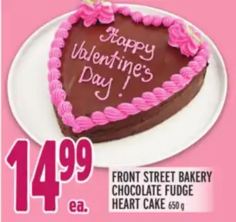 Metro FRONT STREET BAKERY CHOCOLATE FUDGE HEART CAKE offer