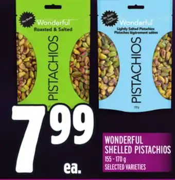 Metro WONDERFUL SHELLED PISTACHIOS offer