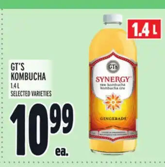 Metro GT'S KOMBUCHA offer