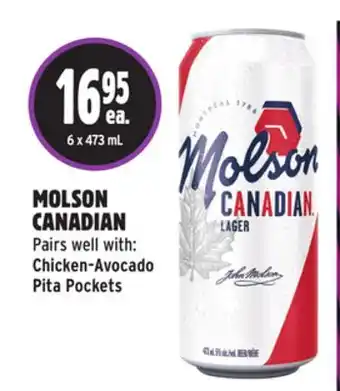 Metro MOLSON CANADIAN offer